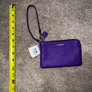 Vintage Y2K Coach Vibrant Purple Wristlet